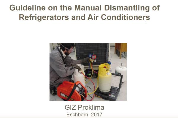 Guideline on the manual dismantling of RAC 